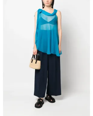 Alberta Ferretti セミシアー アシンメトリーブラウス - サムネイル2