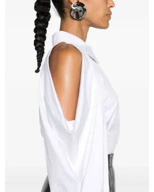 Alexander McQueen スラッシュドレープスリーブシャツ - サムネイル5