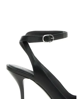 Alexander McQueen パンク アンクルストラップ サンダル - ブラック - サムネイル2