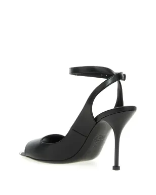 Alexander McQueen パンク アンクルストラップ サンダル - ブラック - サムネイル3