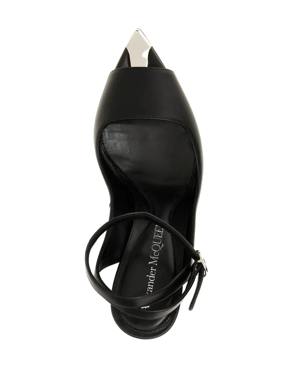 Alexander McQueen パンク アンクルストラップ サンダル - ブラック - 画像4