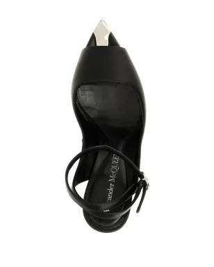 Alexander McQueen パンク アンクルストラップ サンダル - ブラック - サムネイル4