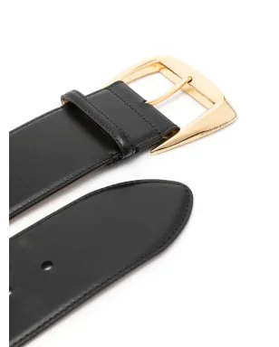 Alexander McQueen ジオメトリックバックル レザー ベルト - サムネイル2