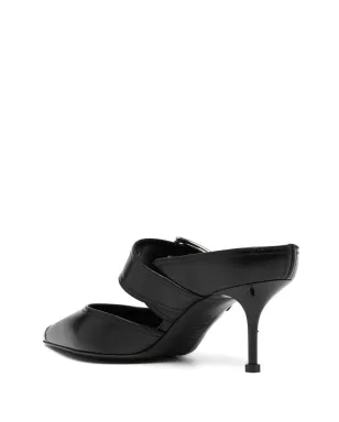 Alexander McQueen パンクバックル レザー ミュール - サムネイル3