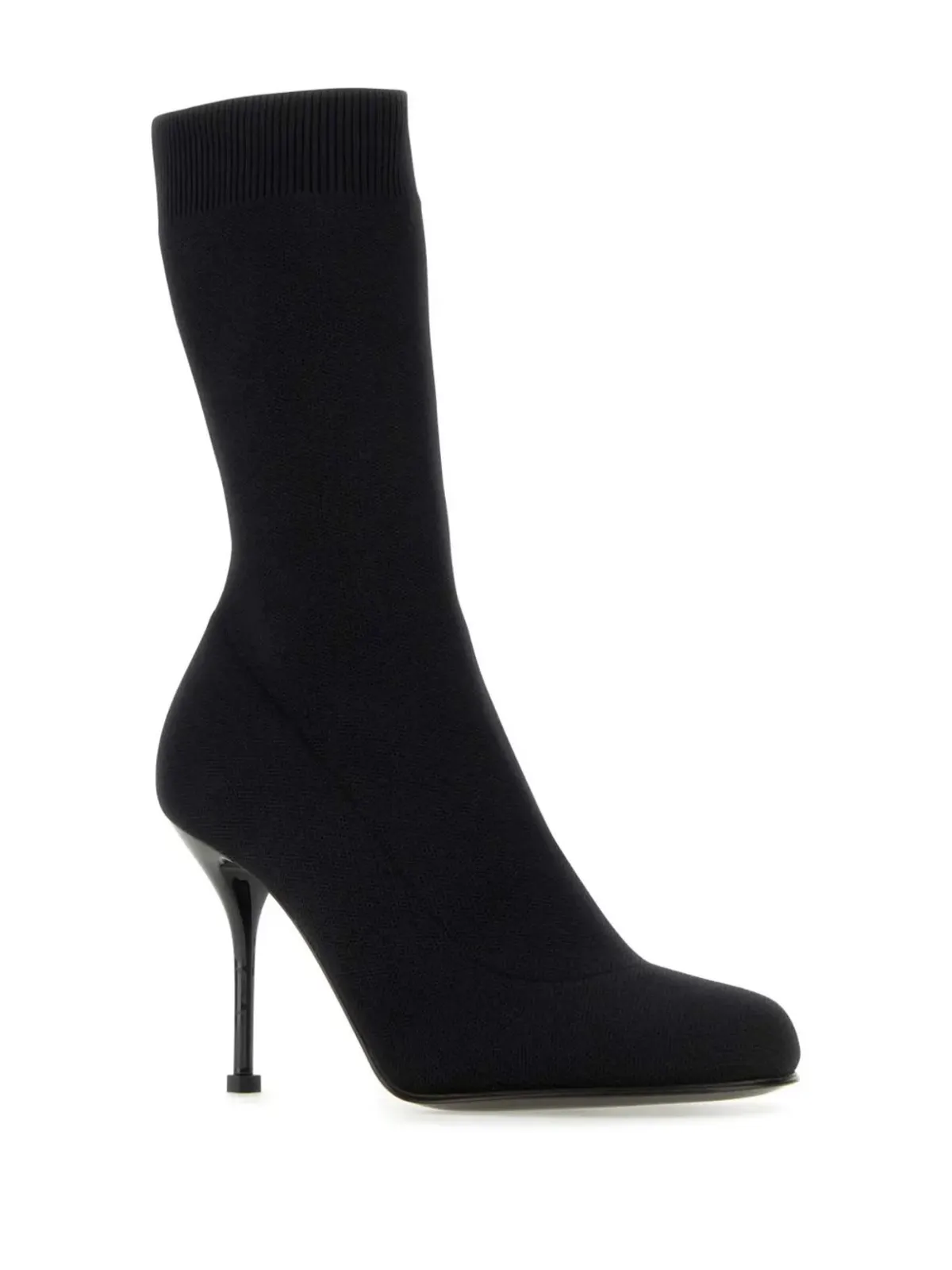 Alexander McQueen ニットブーツ ブラック - 画像2