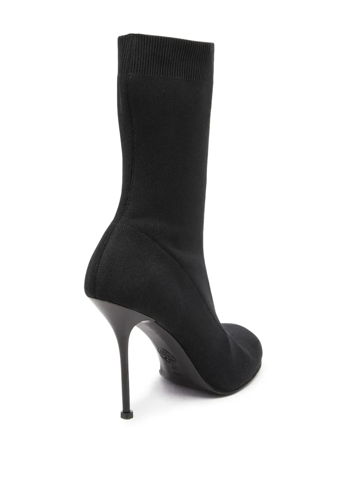 Alexander McQueen ニットブーツ ブラック - 画像3