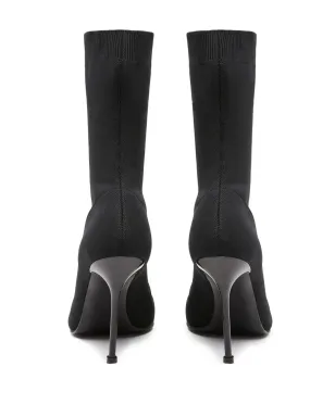 Alexander McQueen ニットブーツ ブラック - サムネイル4