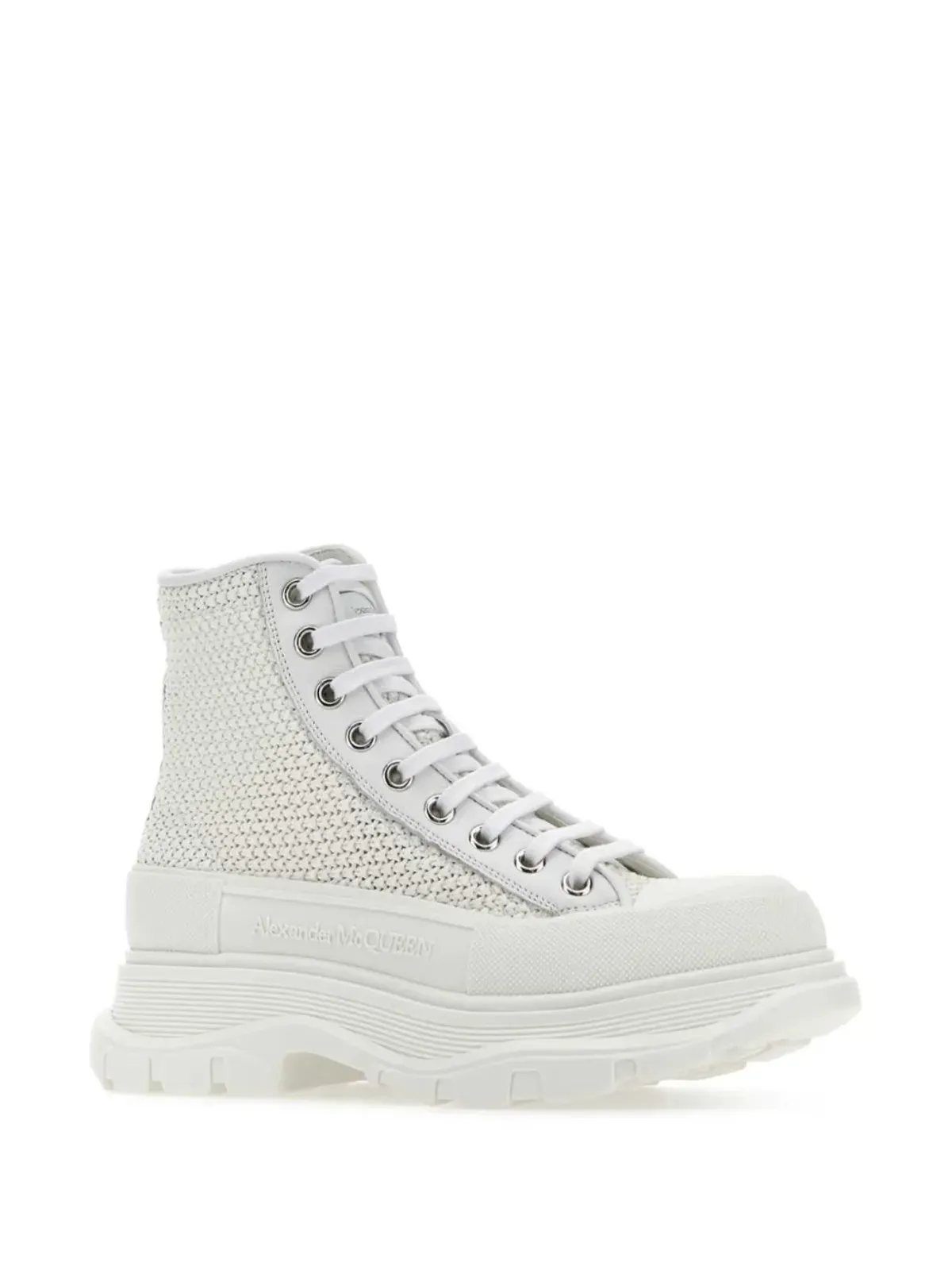Alexander McQueen 編み込みデザインのブーツ - 画像2