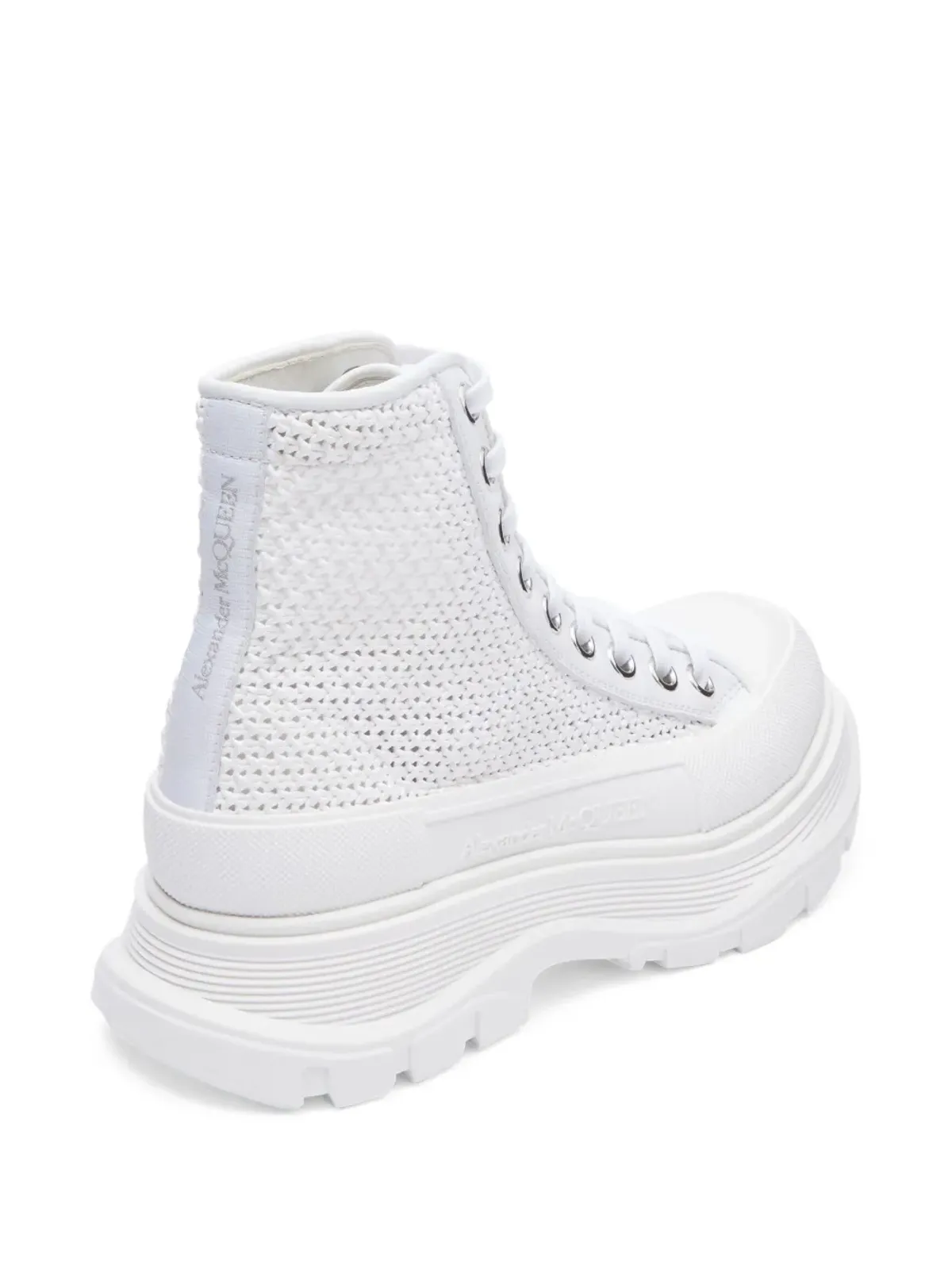 Alexander McQueen 編み込みデザインのブーツ - 画像3