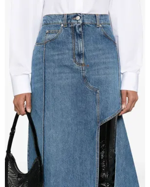 Alexander McQueen スラッシュデニムミディスカート - サムネイル5