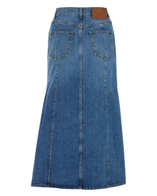 Alexander McQueen スラッシュデニムミディスカート - サムネイル2