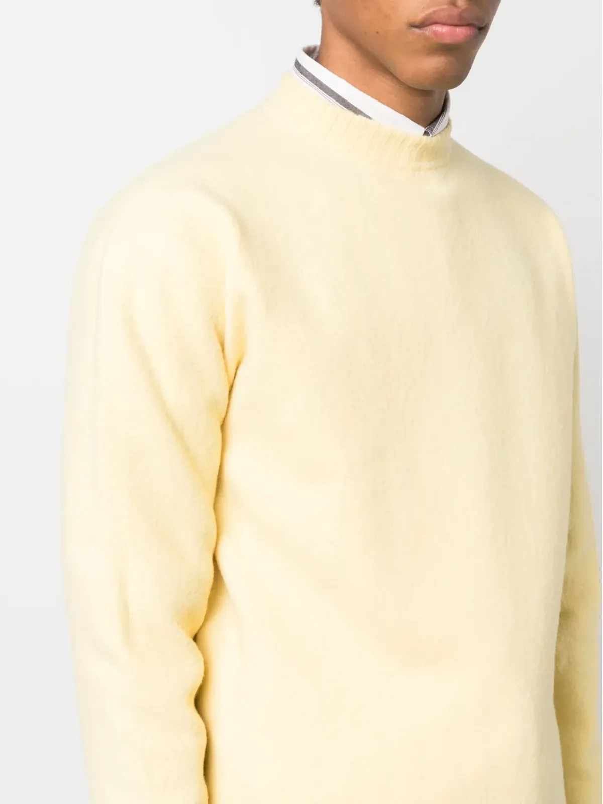 Jil Sander リブ編みトリム ウール ジャンパー - 画像5