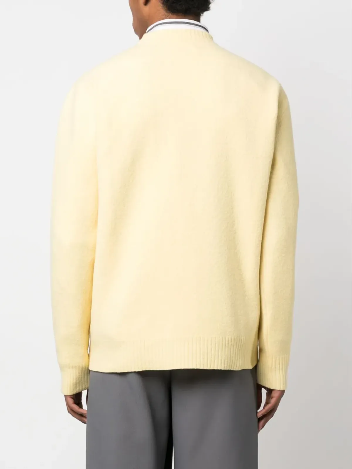 Jil Sander リブ編みトリム ウール ジャンパー - 画像4