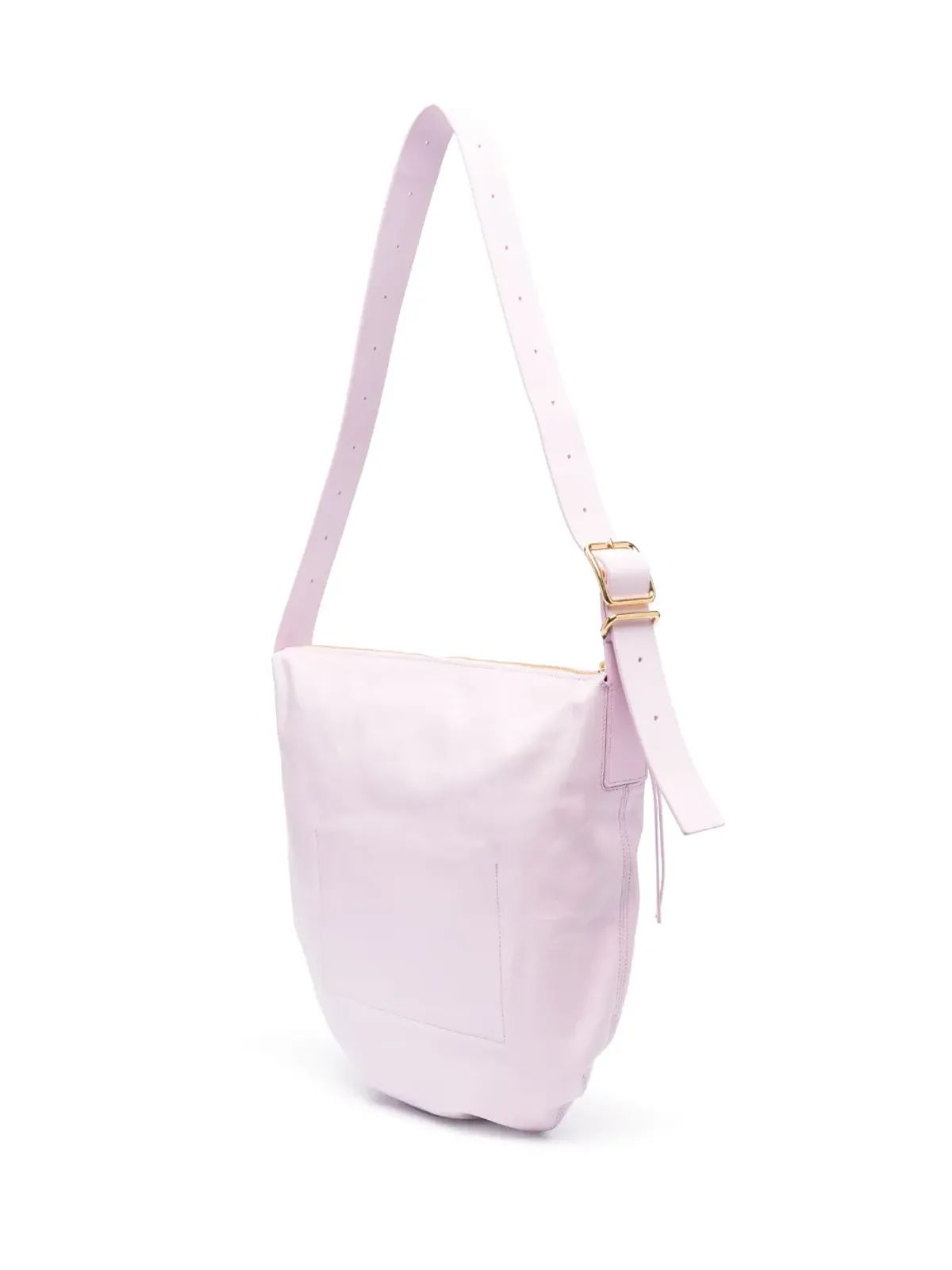 Jil Sander レザーのシワ加工ショルダーバッグ - 画像3