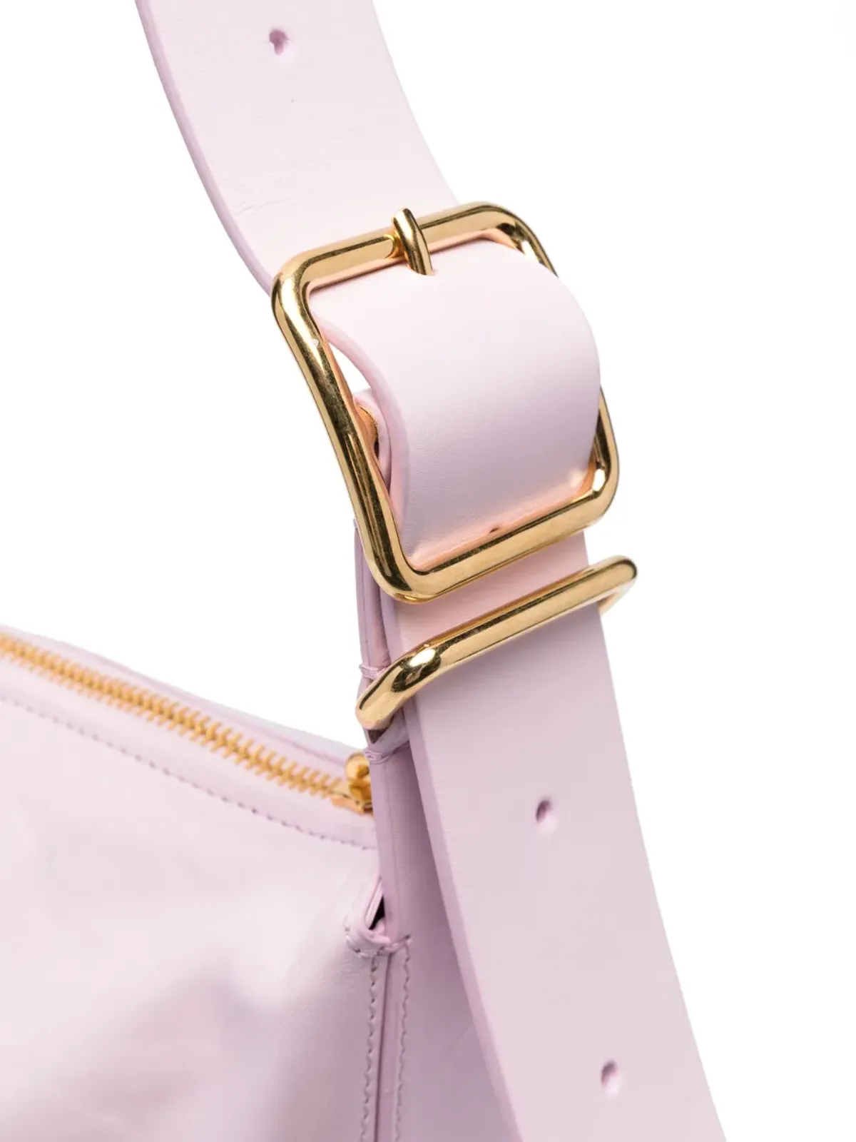Jil Sander レザーのシワ加工ショルダーバッグ - 画像4