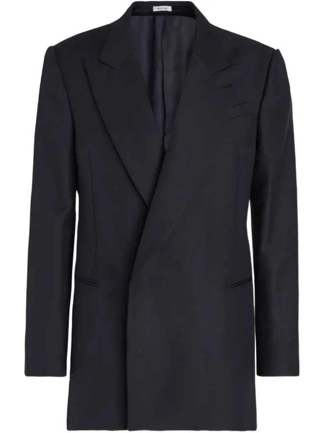 Alexander McQueen Alexander McQueen ピークラペル ダブルブレスト ブレザーの商品画像