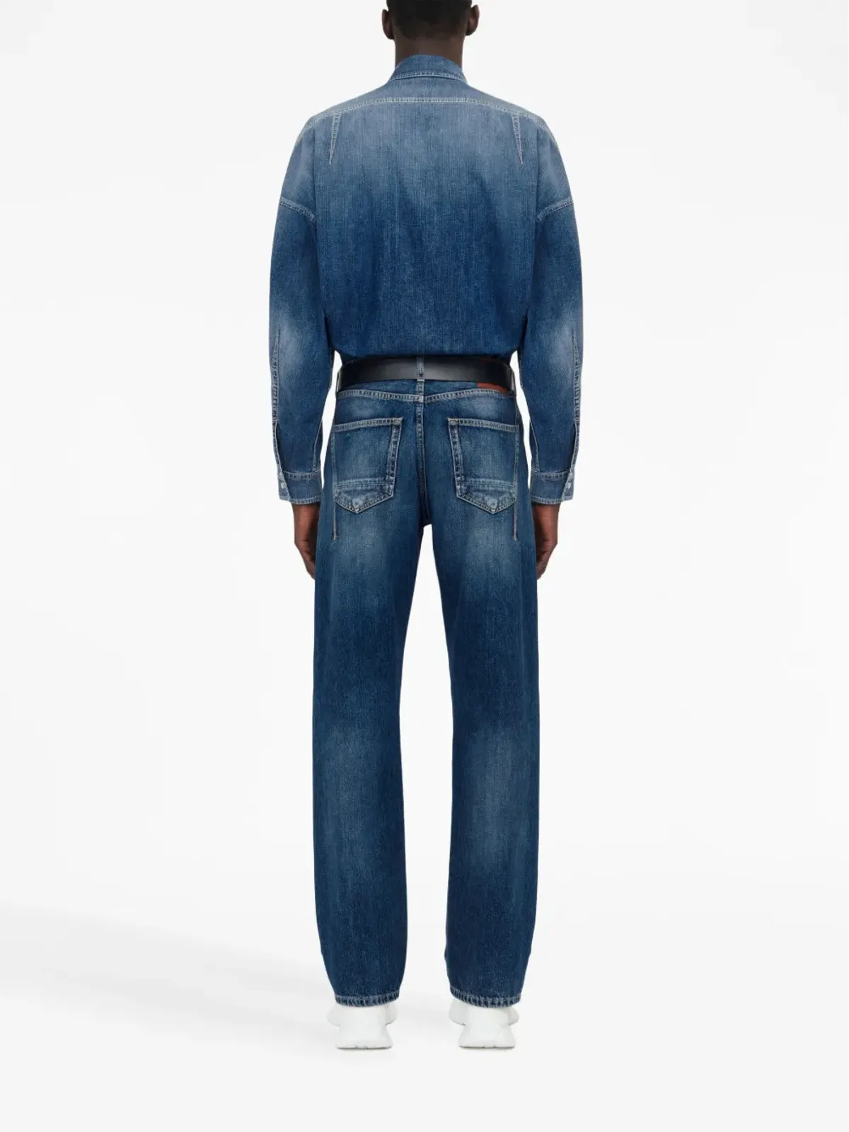 Alexander McQueen ダーツディテール ストレートジーンズ - 画像4