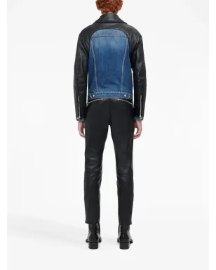 Alexander McQueen レザー クロップド・スリムフィットパンツ - サムネイル4
