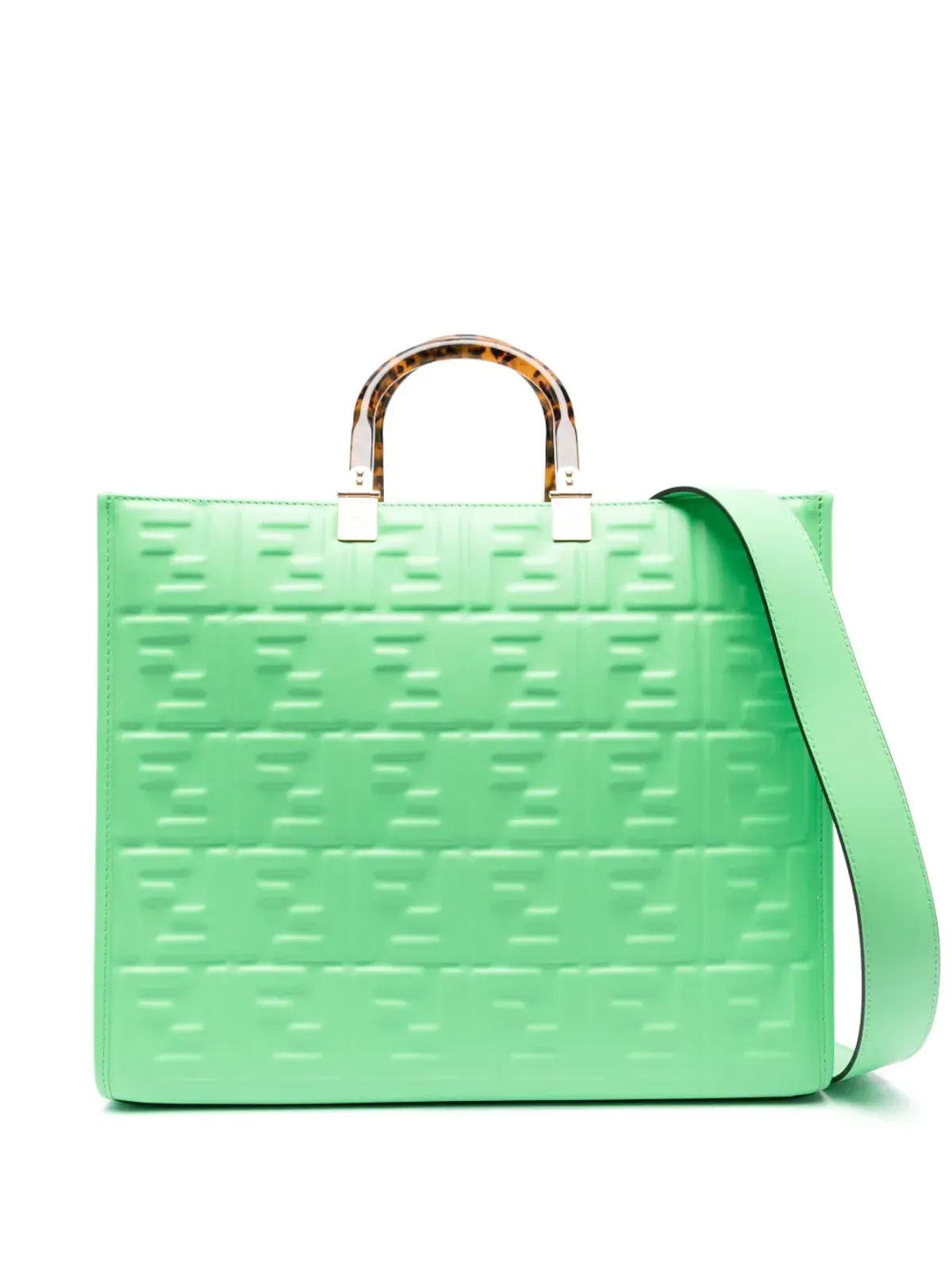 FENDI FFロゴエンボストートバッグ - 画像1