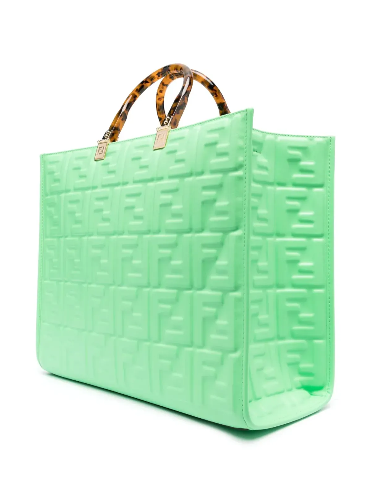 FENDI FFロゴエンボストートバッグ - 画像3
