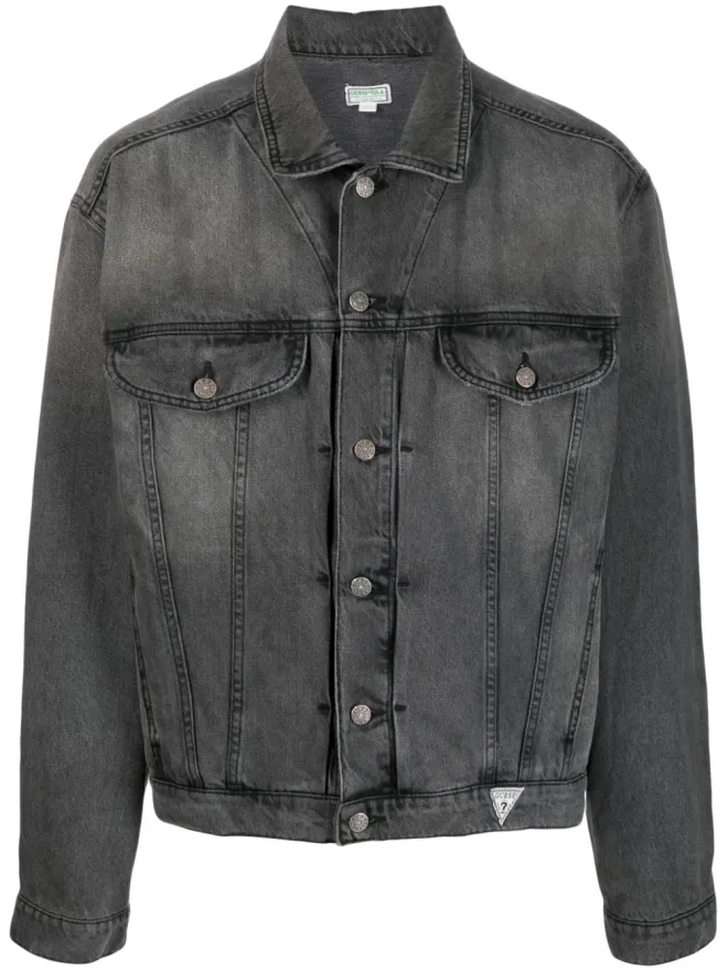 GUESS USA GUESS USA ロゴパッチデニムジャケットの商品画像