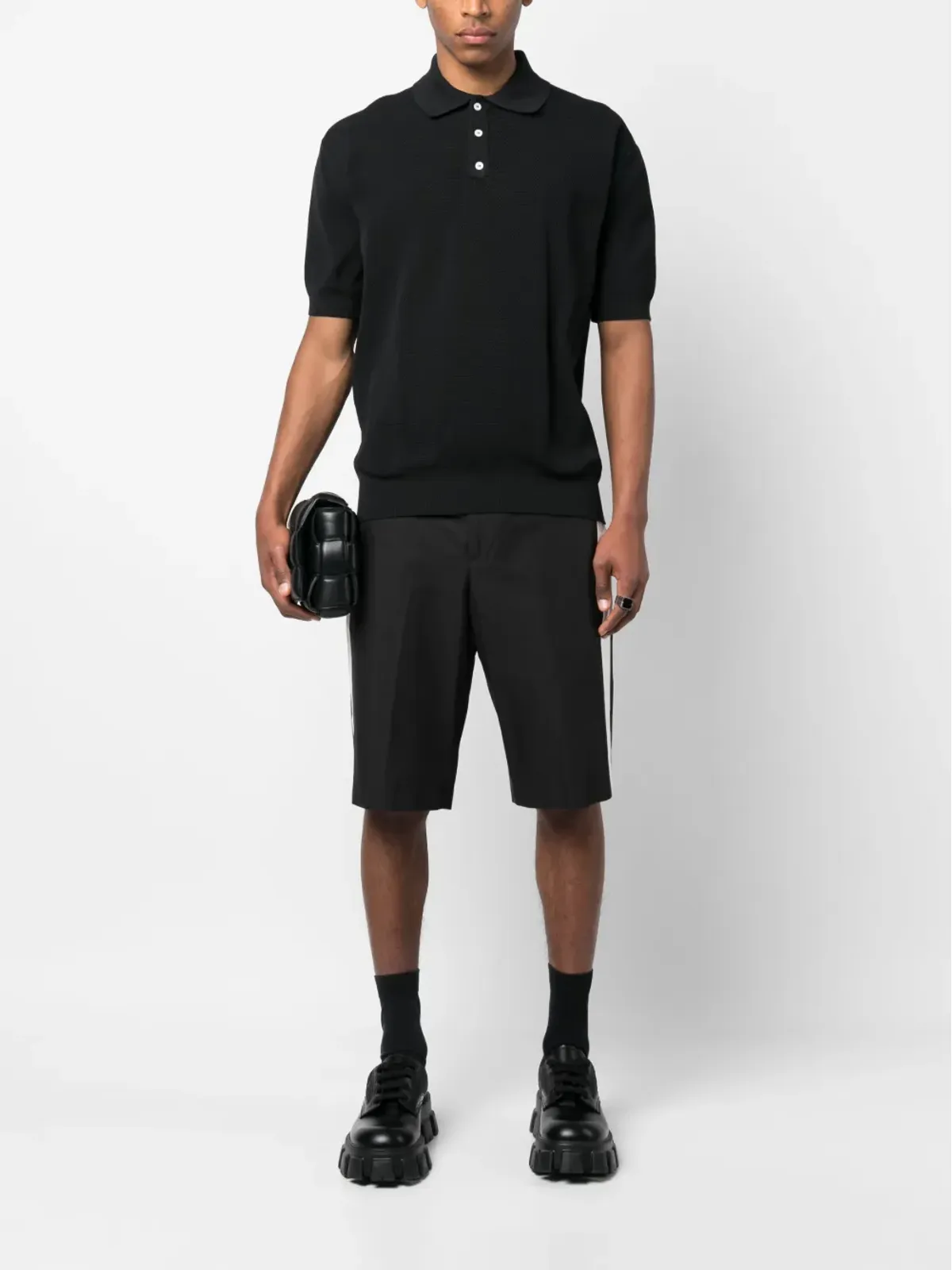 Alexander McQueen サイドストライプ Bermudaショーツ - 画像2
