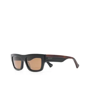 Gucci Eyewear スクエアフレーム ティントレンズ サングラス - サムネイル2
