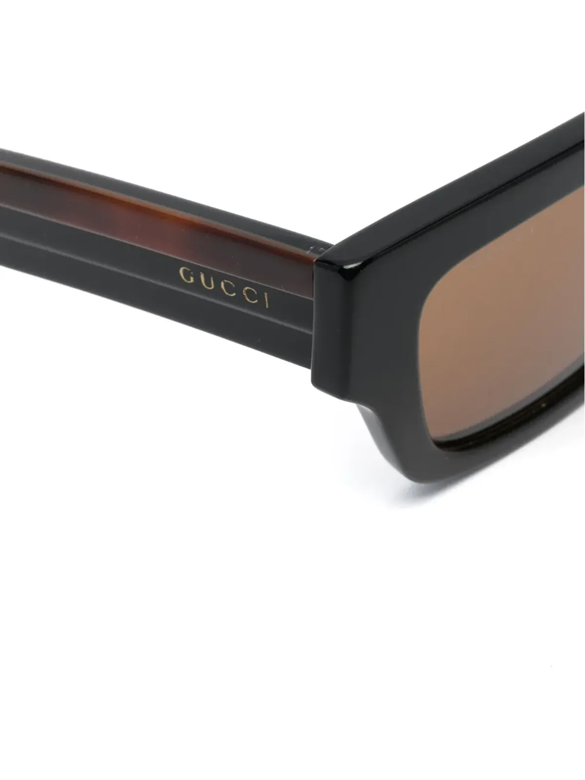 Gucci Eyewear スクエアフレーム ティントレンズ サングラス - 画像3