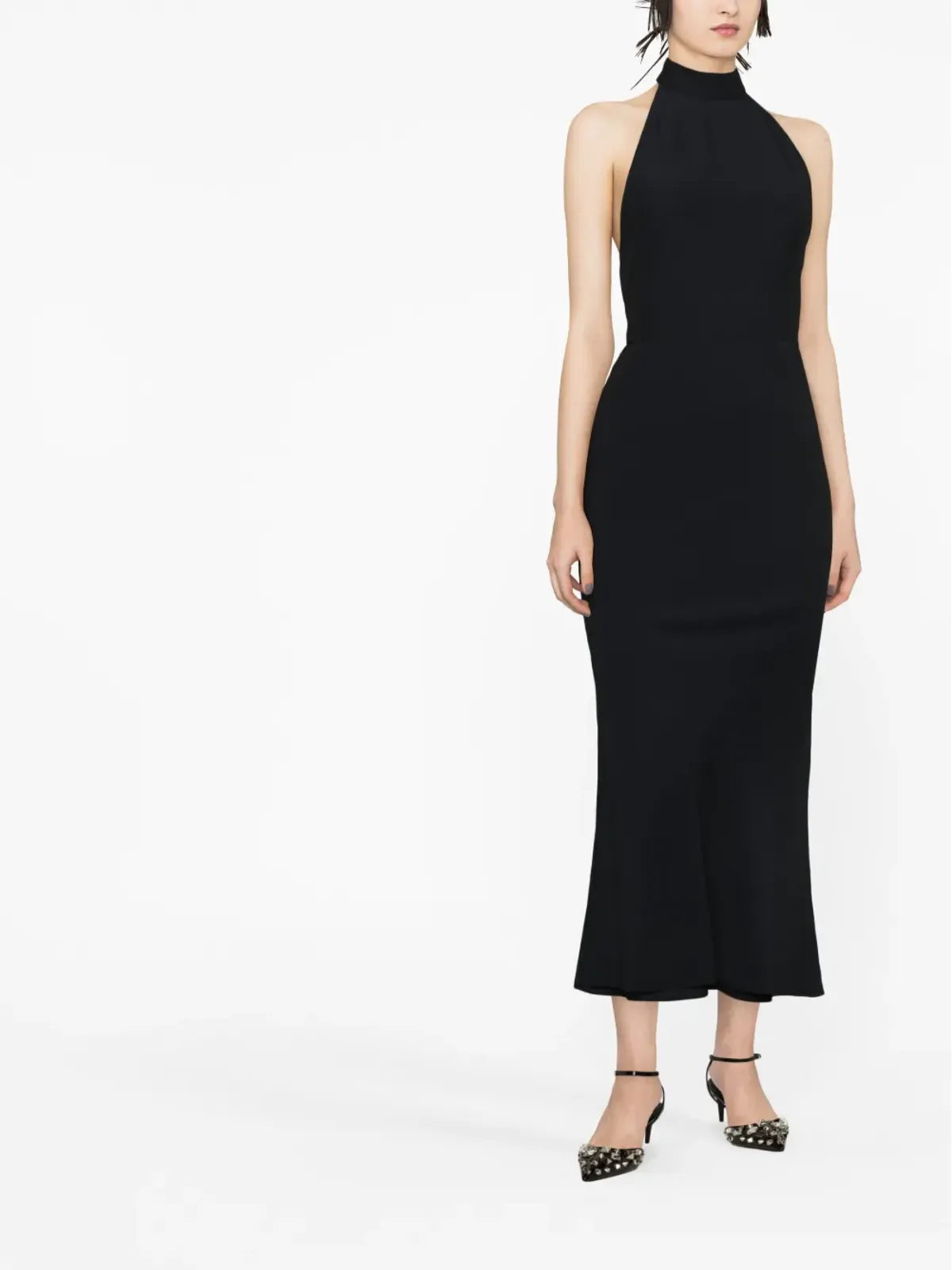 Alexander McQueen ホルターネック ミディドレス - 画像2