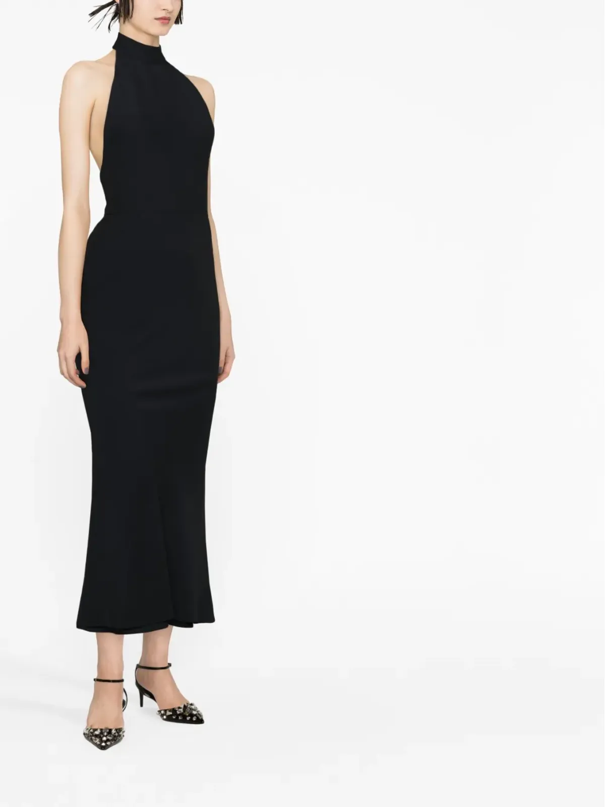 Alexander McQueen ホルターネック ミディドレス - 画像3