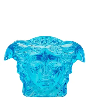 Versace メデューサヘッド 光沢仕上げ 花瓶 - ブルー - サムネイル1