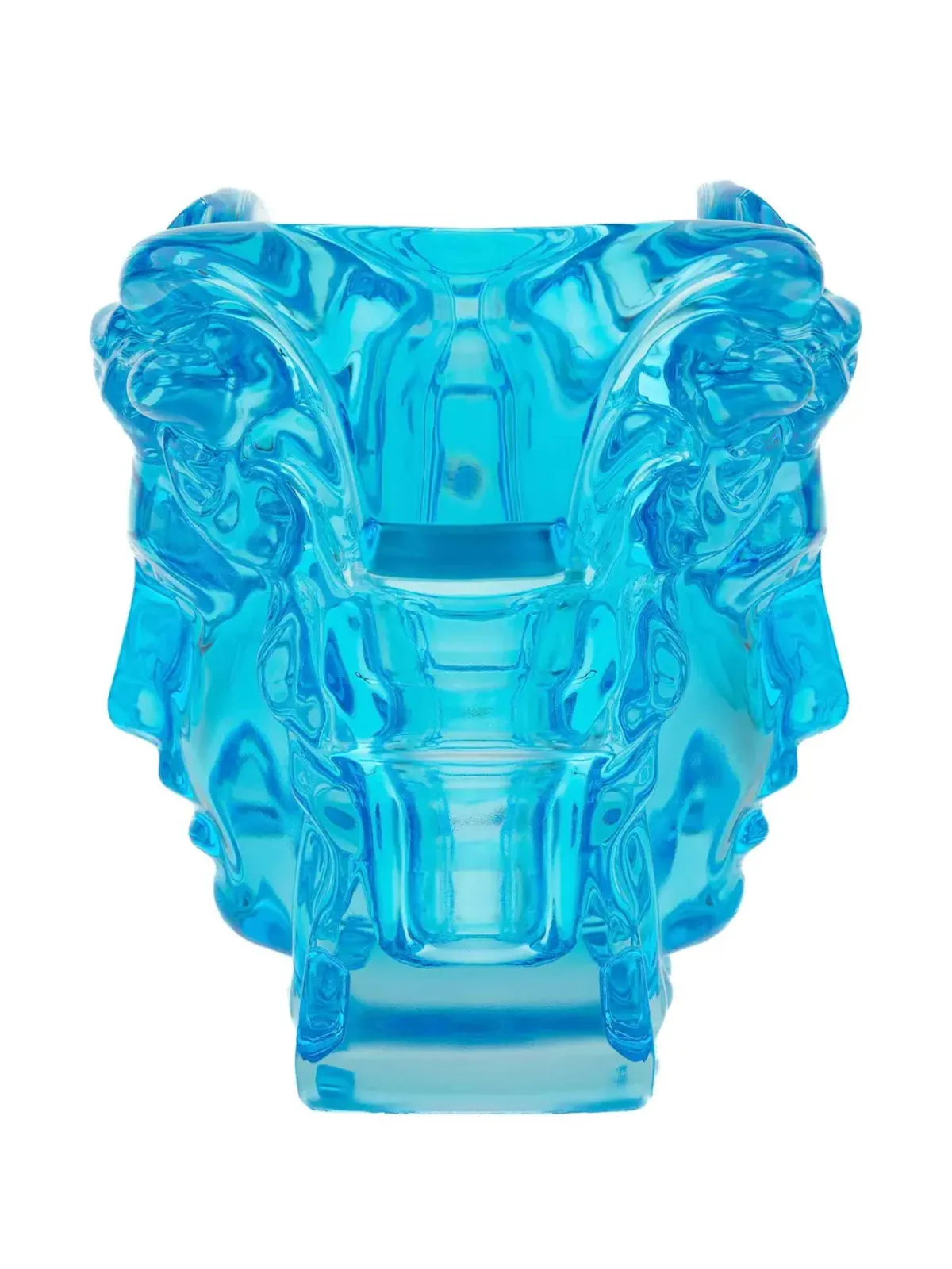 Versace メデューサヘッド 光沢仕上げ 花瓶 - ブルー - 画像2
