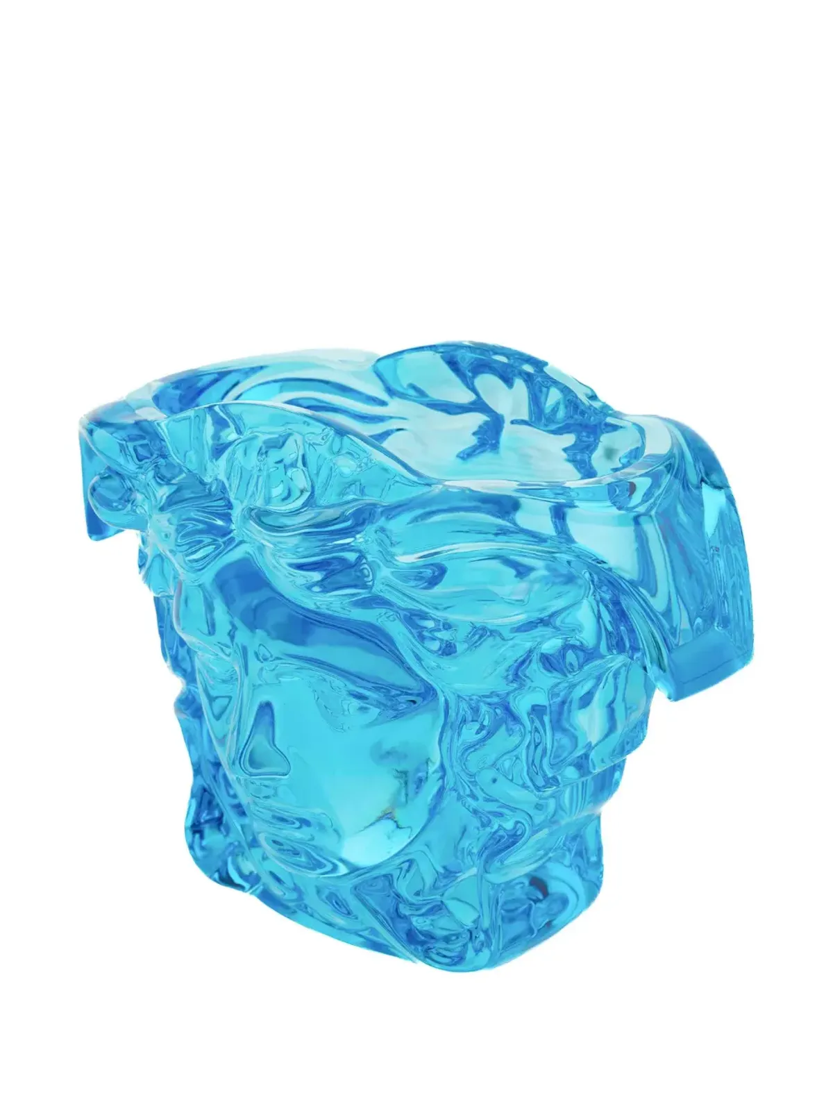 Versace メデューサヘッド 光沢仕上げ 花瓶 - ブルー - 画像3