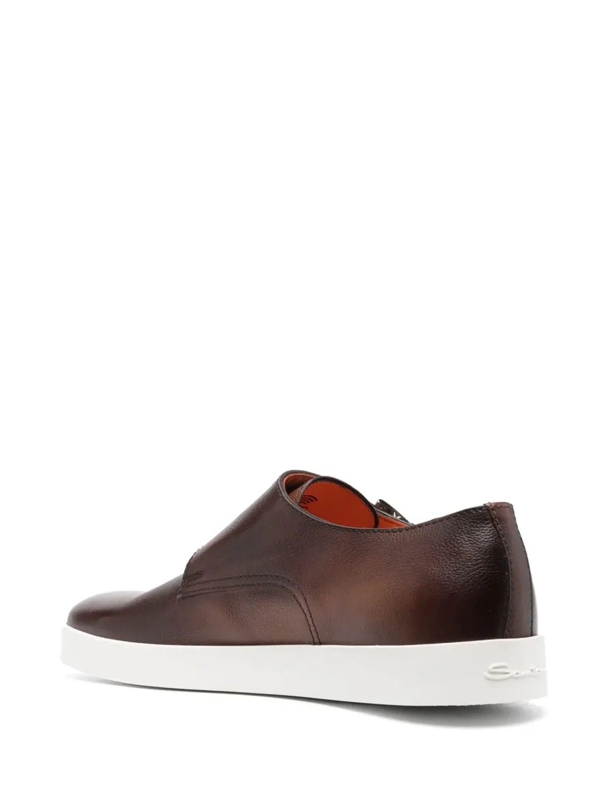 Santoni ダブルバックルレザー・モンクシューズ - 画像3