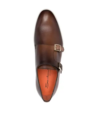 Santoni ダブルバックルレザー・モンクシューズ - サムネイル4