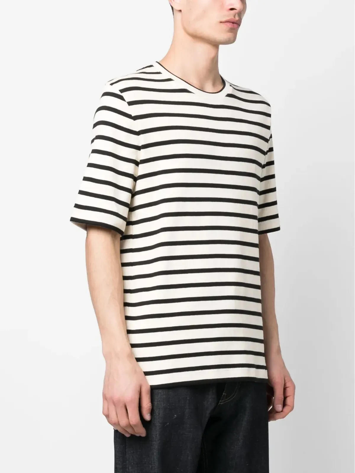 Jil Sander ストライププリント半袖Tシャツ - 画像3