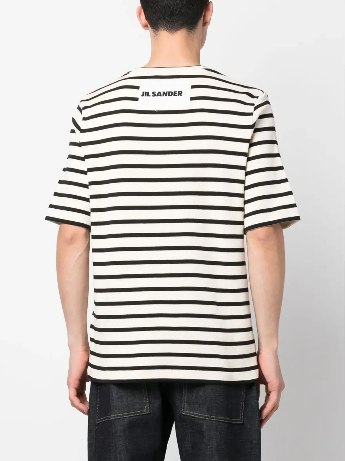 Jil Sander ストライププリント半袖Tシャツ - 画像4