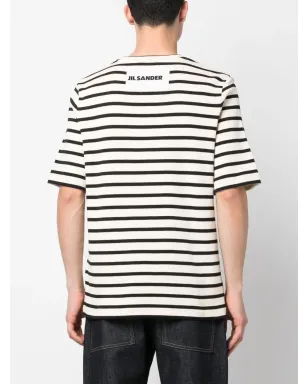 Jil Sander ストライププリント半袖Tシャツ - サムネイル4