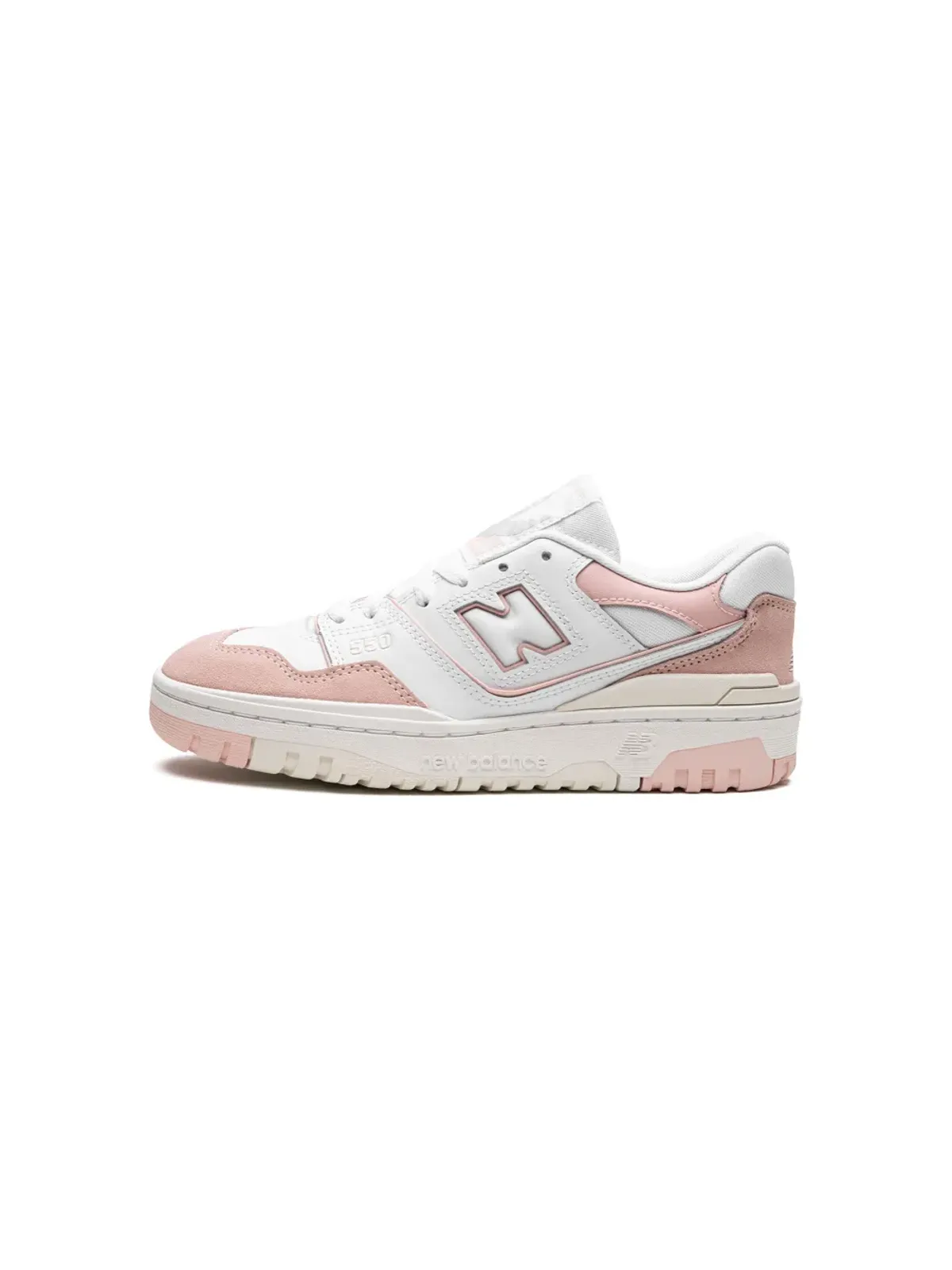 New Balance Kids 550 White Pink/Sea Salt sneakers - 画像5