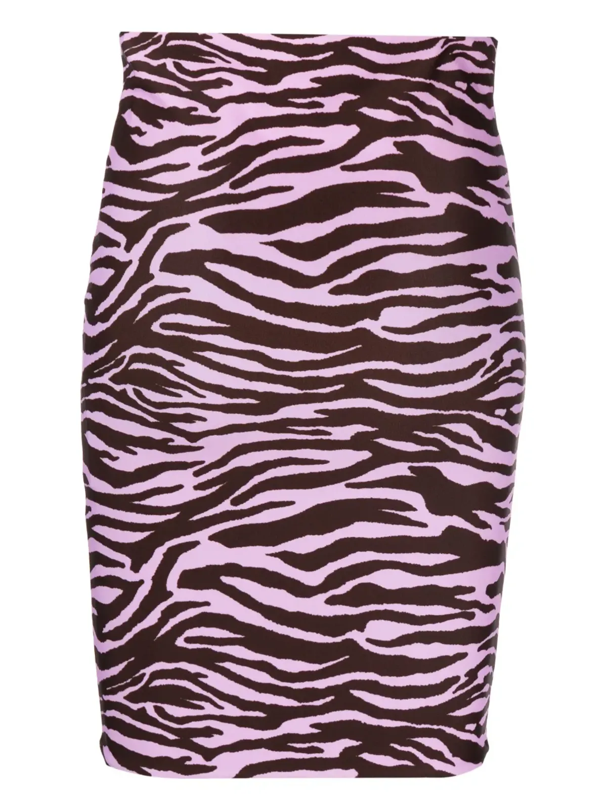 The Attico zebra-print pencil midi skirt - Pink - 画像2