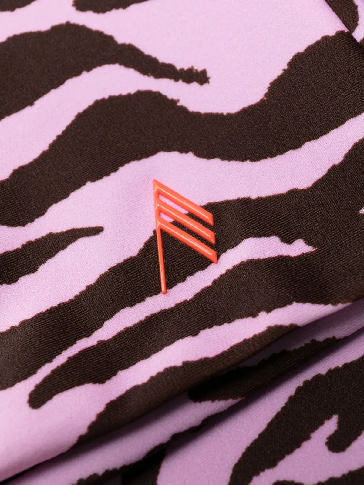 The Attico zebra-print pencil midi skirt - Pink - 画像3