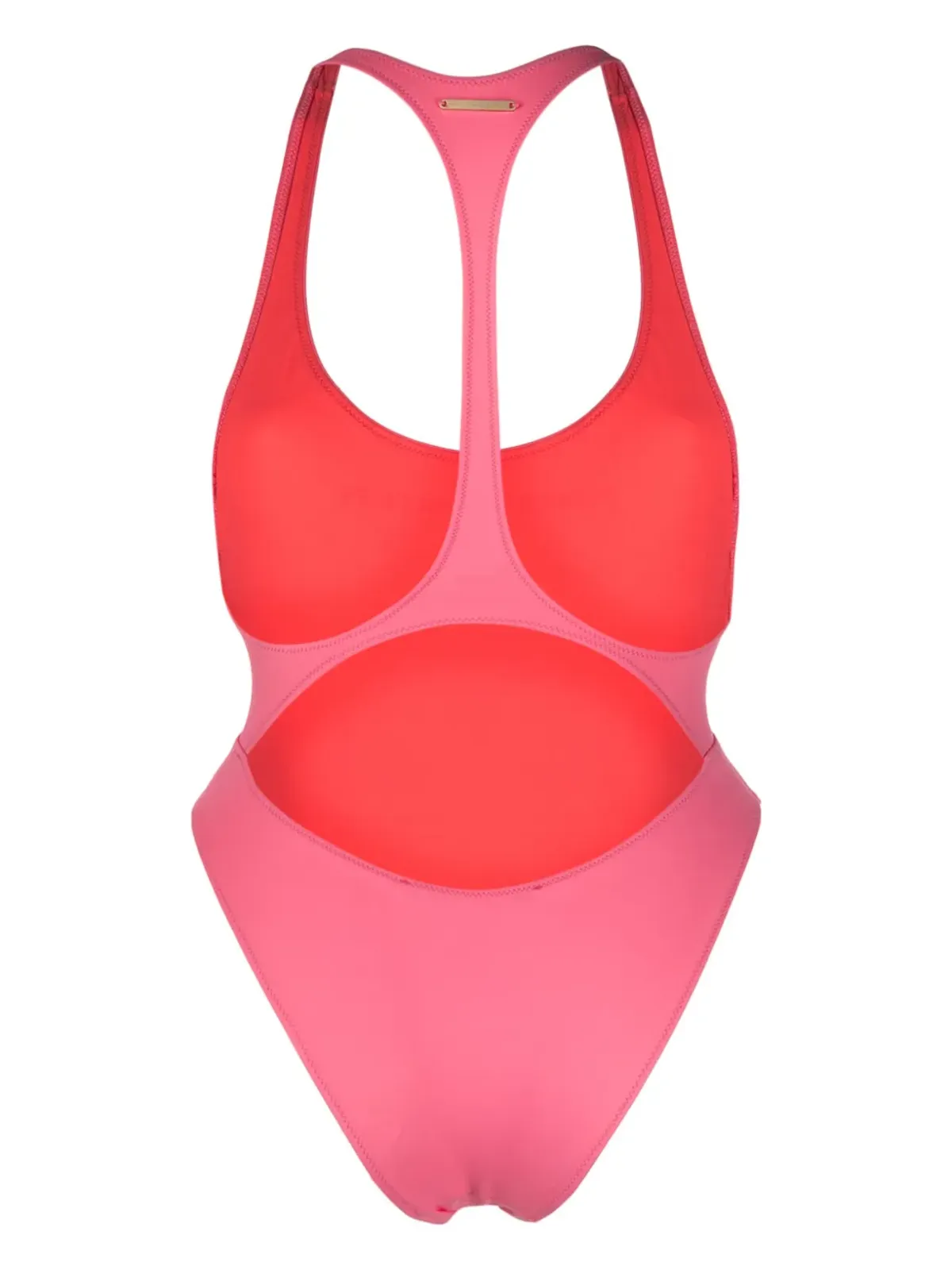 Stella McCartney logo-print cut-out swimsuit - Pink - 画像2
