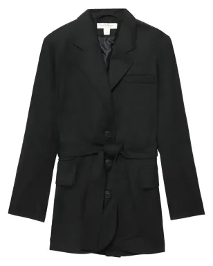 Materiel belted single-breasted blazer - Black - サムネイル1