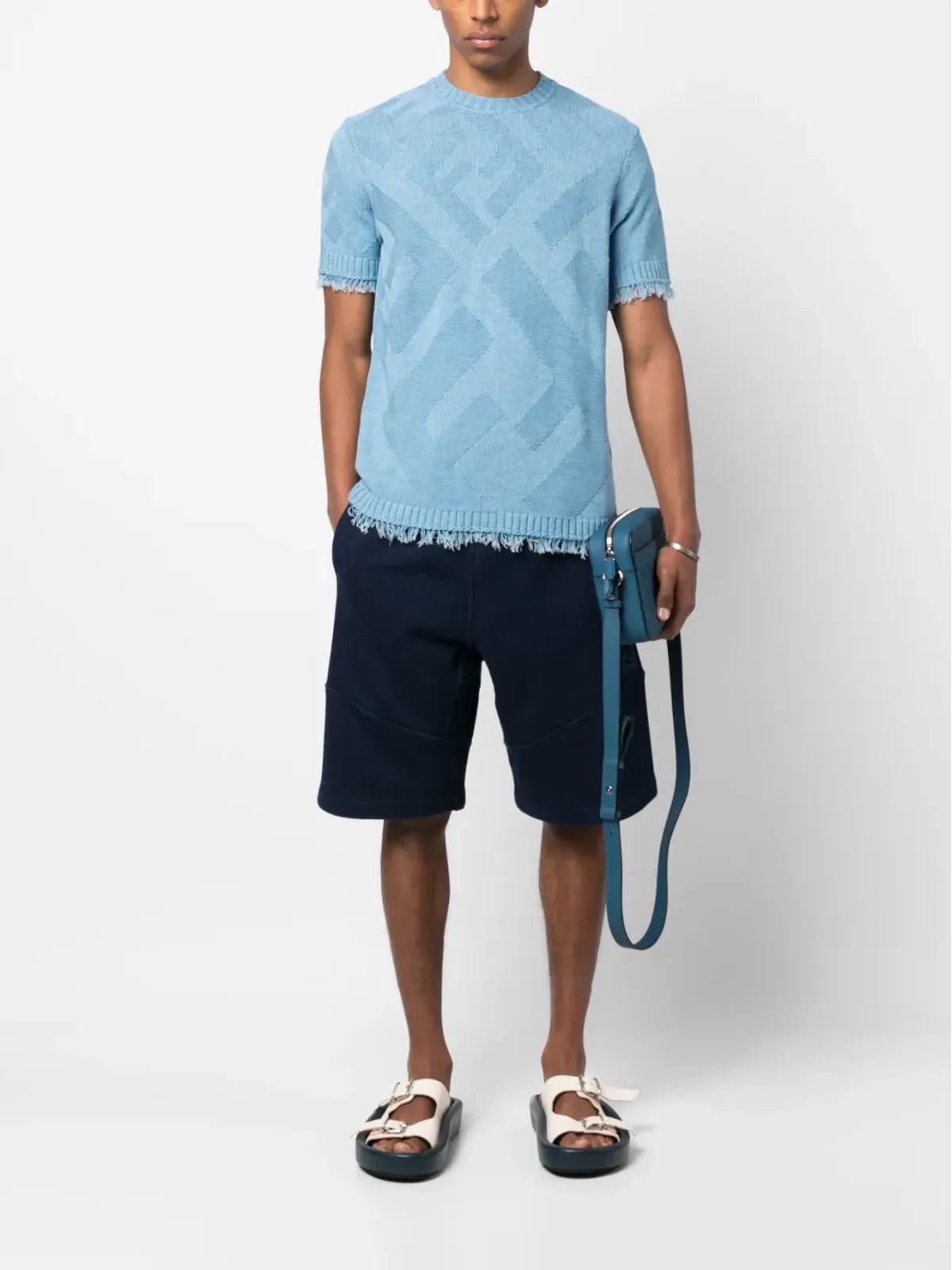 FENDI エンボスモノグラムデニムショーツ - 画像2
