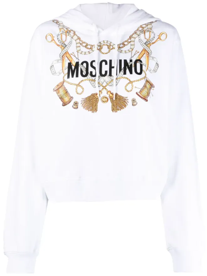 Moschino Moschino ロゴプリント オーガニックコットン パーカーの商品画像