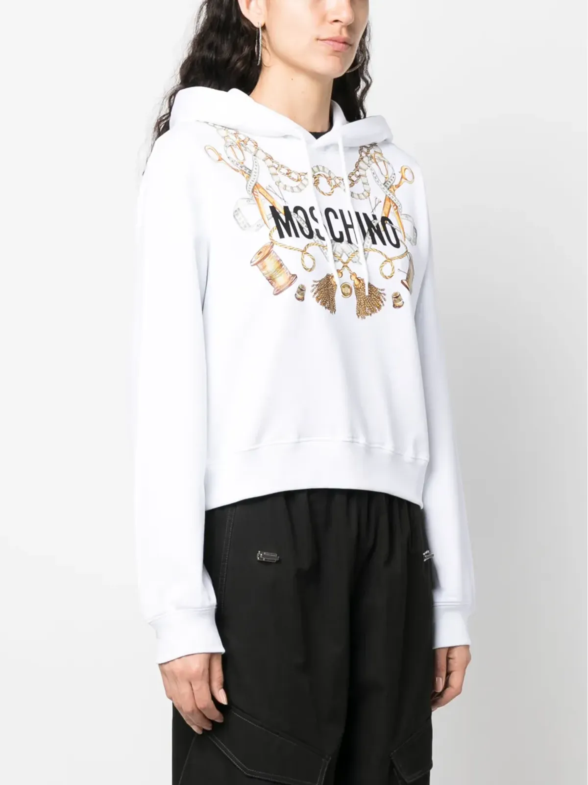 Moschino ロゴプリント オーガニックコットン パーカー - 画像3