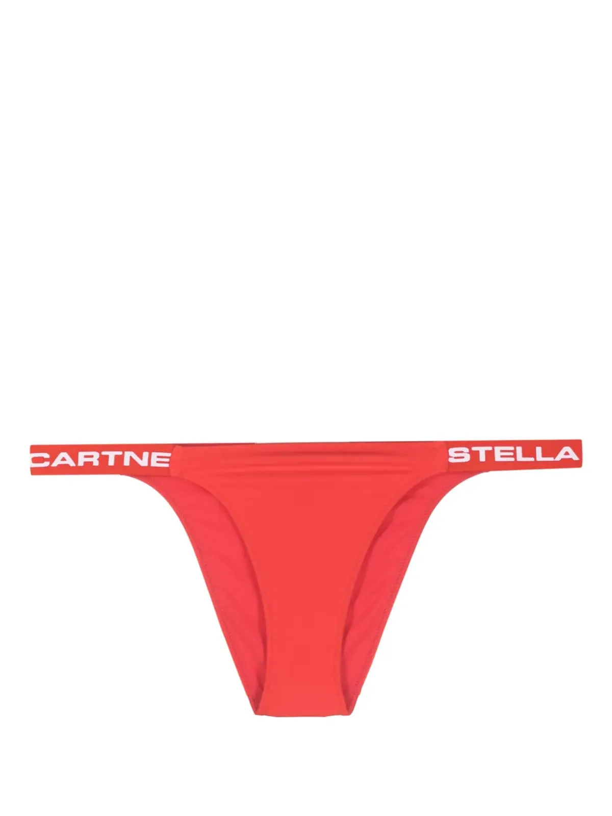 Stella McCartney ロゴプリントビキニボトム - レッド - 画像1