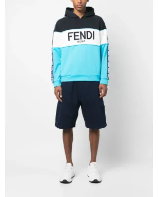 FENDI ロゴプリント・モノグラム・バンド フーディ - サムネイル2