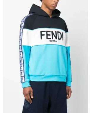 FENDI ロゴプリント・モノグラム・バンド フーディ - サムネイル3
