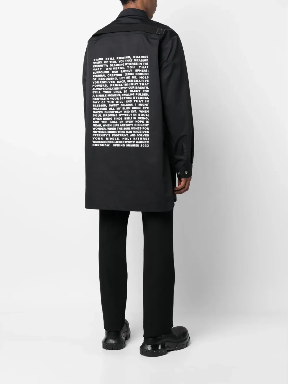 Rick Owens DRKSHDW コットンシャツジャケット - ブルー - 画像2